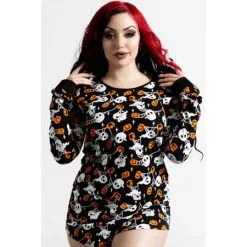 Haunted Pumpkin Long Sleeve Top