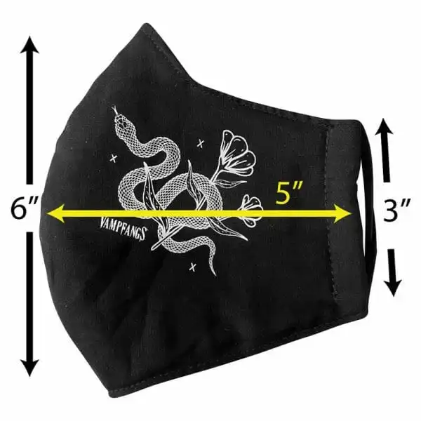 Embroidered Sacred Rose Mask - Image 4