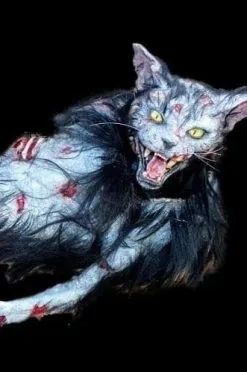 The Horror Dome "Zombie Cat" HD Studios Halloween Puppet Prop