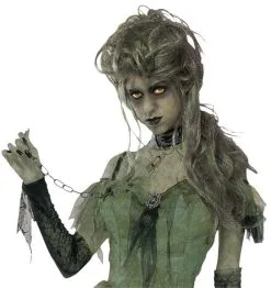 Morris "Zombie Lady - Grey" Halloween Wig